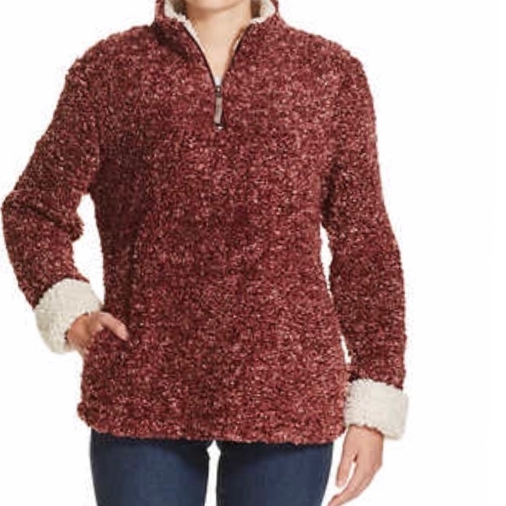 Sherpa Teddy Bear Jacket With Pockets Soft & Warm - Picture 2 of 8